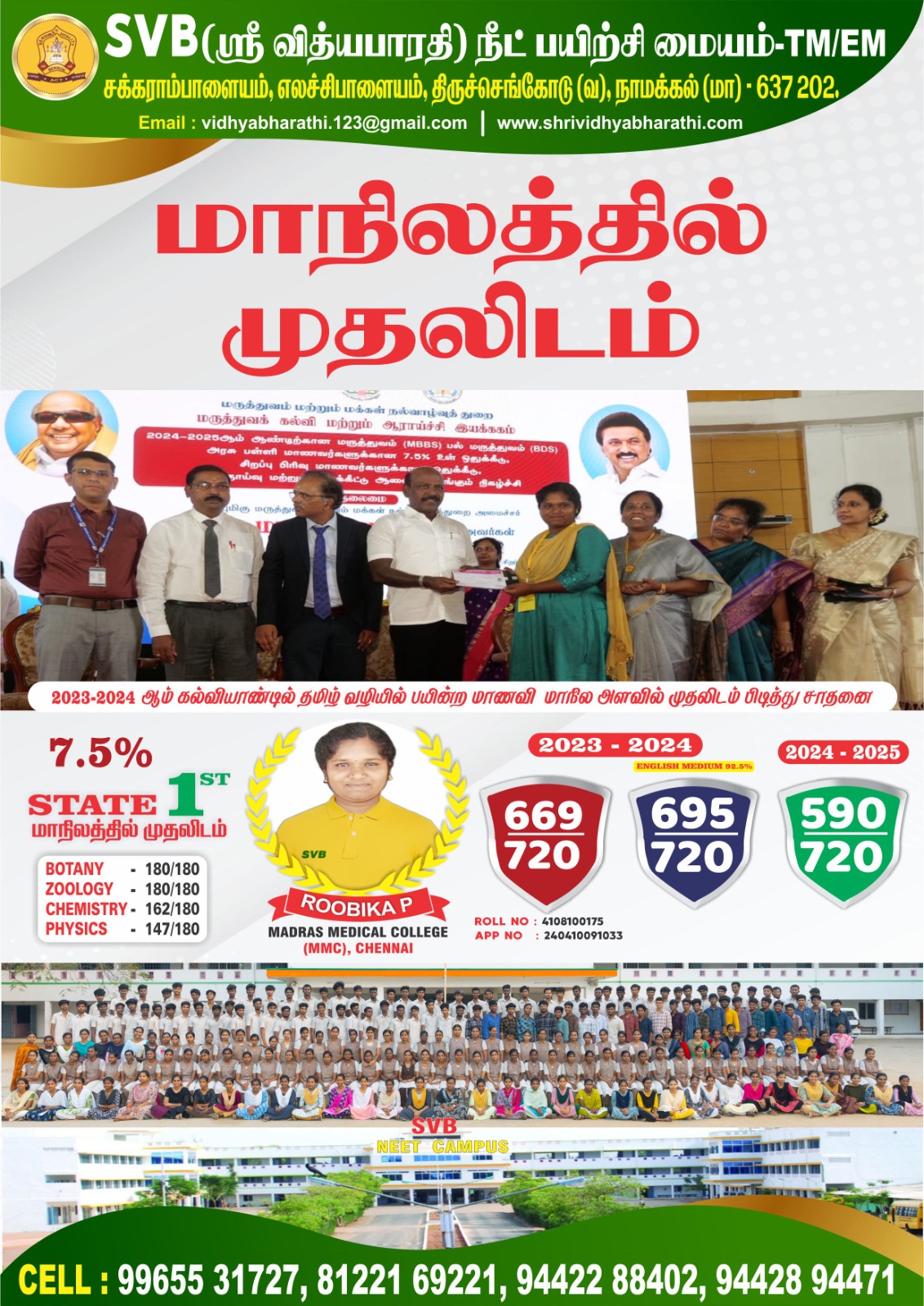 Admission achievement poster